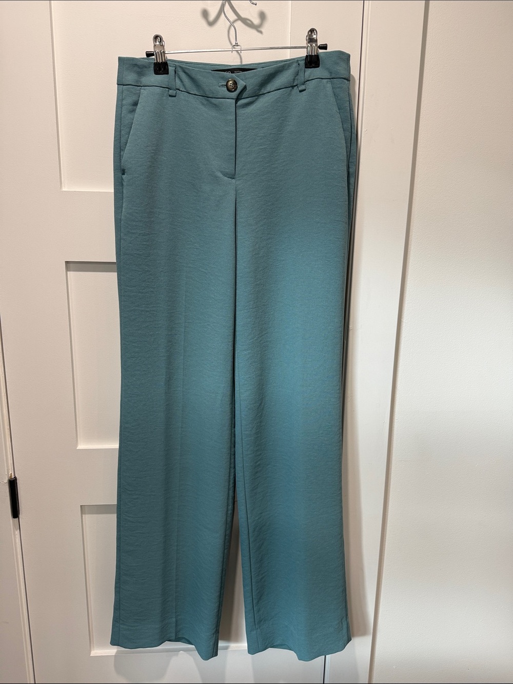 RW&CO. Wide-Leg Trousers in Dusty Teal